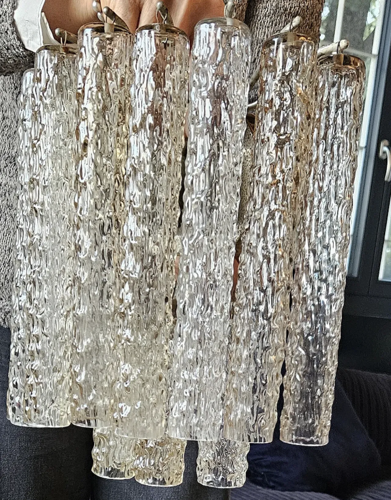 Bricole chandelier in Murano glass, 1970s 1
